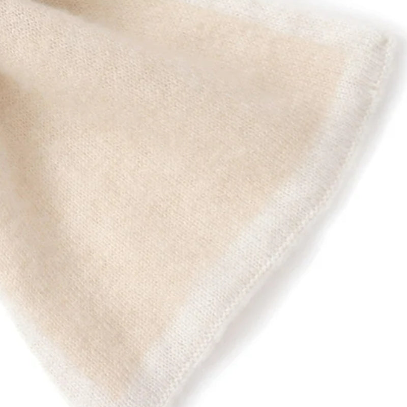 Écharpe de cachemire blanc cassé