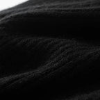 Écharpe de cachemire noire type snood