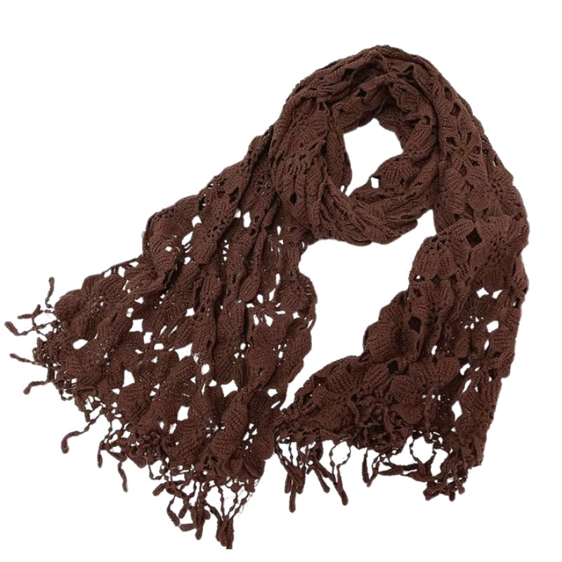 Écharpe de crochet en dentelle