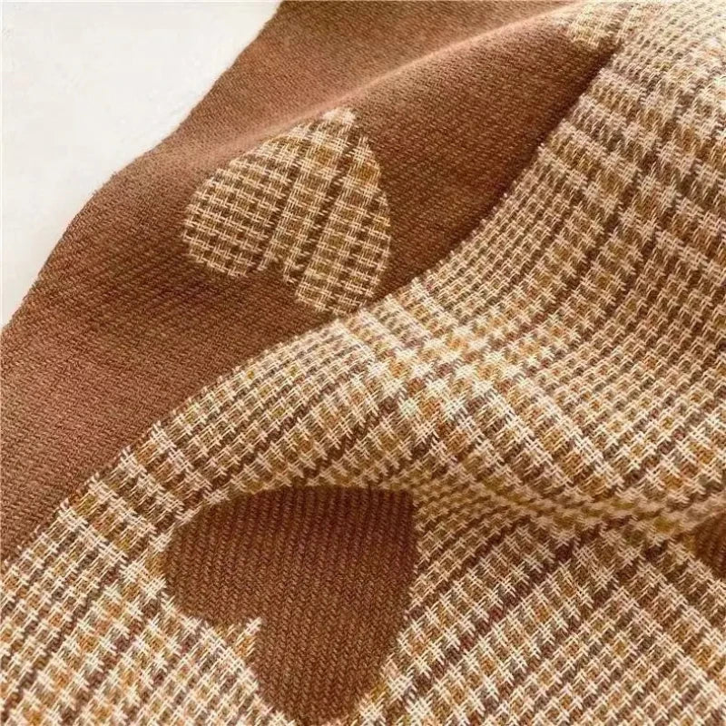 Écharpe de style cœur