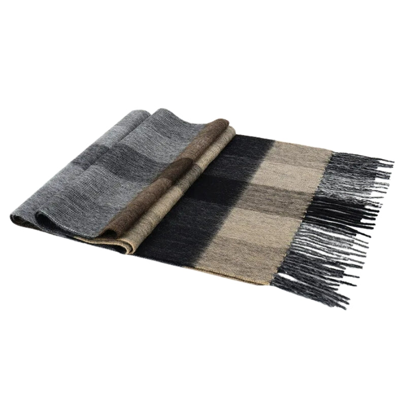 Écharpe de style tartan à carreaux