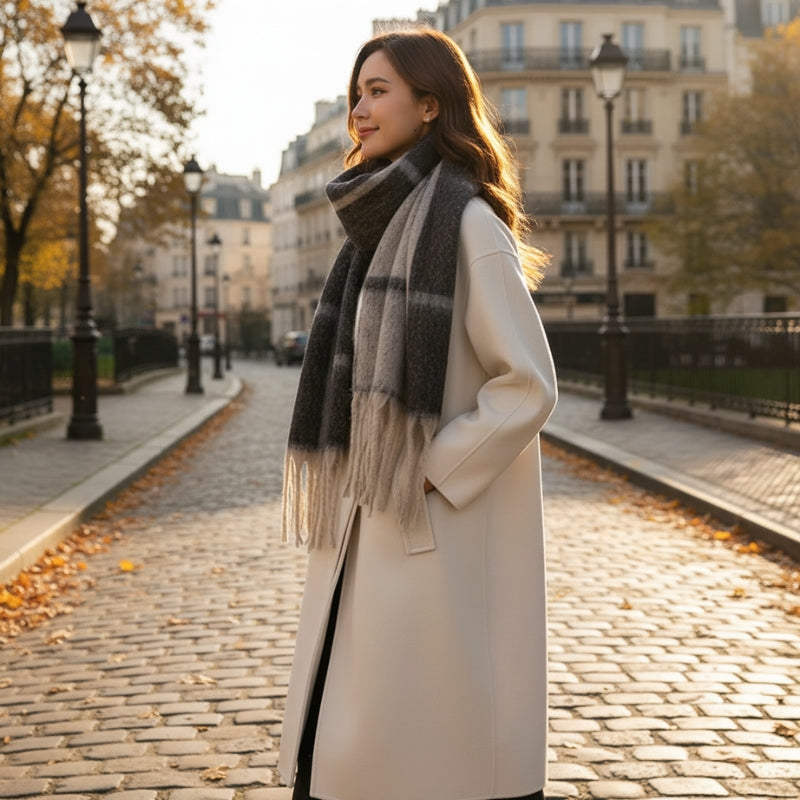 Écharpe douce grand format pour femme
