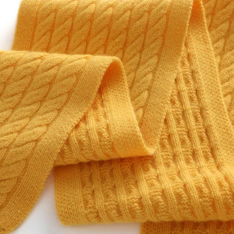 Écharpe en cachemire jaune pour femme