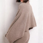 Écharpe en cachemire style cape femme