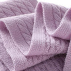Écharpe en cachemire violet pour femme