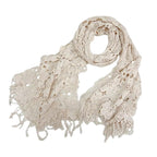 Écharpe en dentelle crochetée