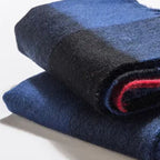 Écharpe en laine pour homme, motif à carreaux