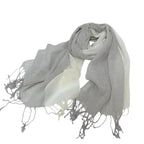 Écharpe en matières coton et lin