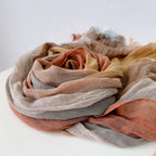 Écharpe en mélange coton et lin