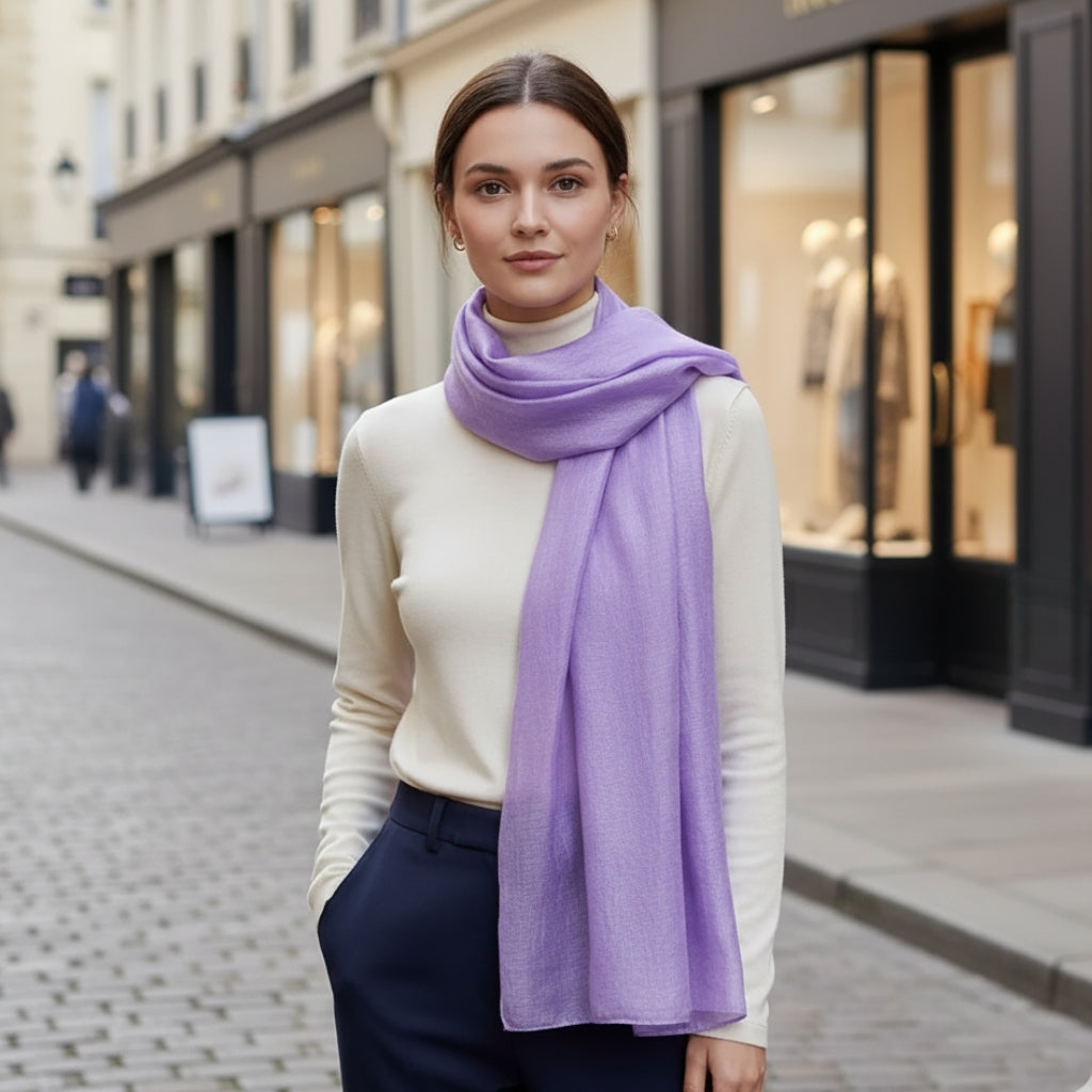 Écharpe en satin fantaisie
