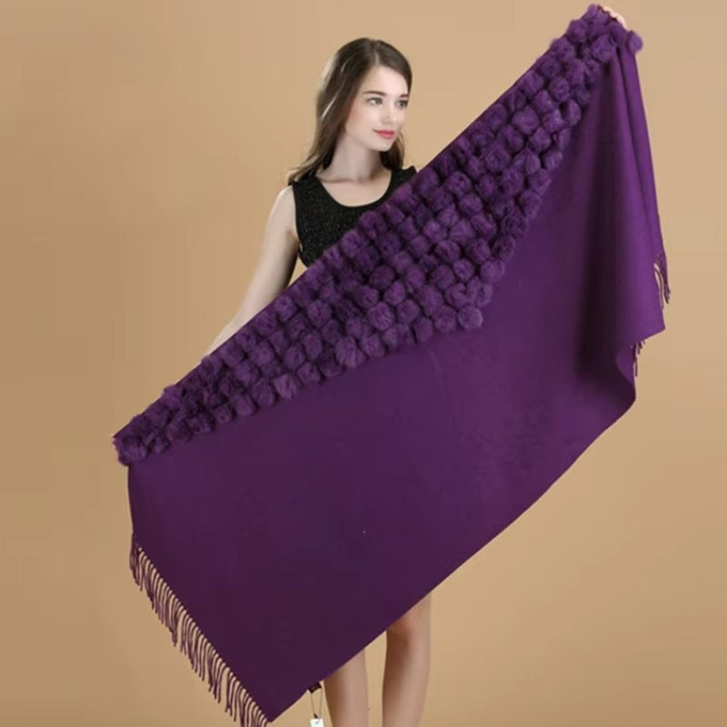 Écharpe enveloppante façon châle