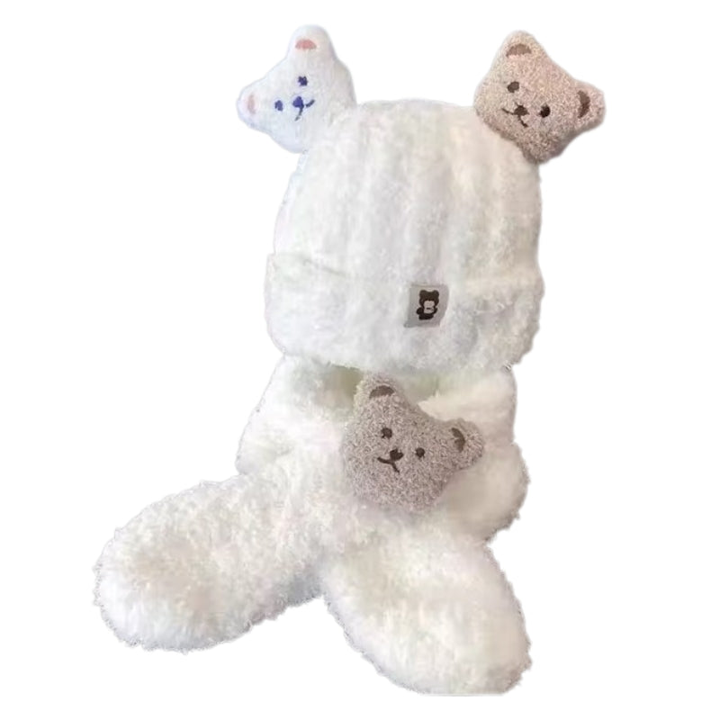 Écharpe et bonnet coordonnés pour enfant