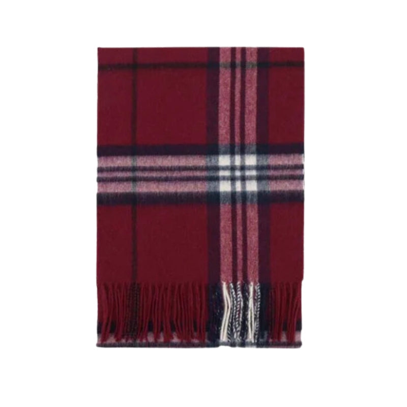 Écharpe façon tartan à carreaux