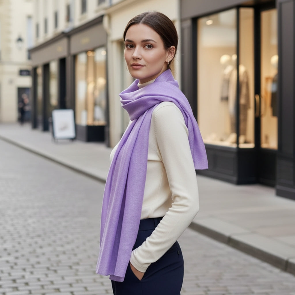 Écharpe fantaisie fabriquée en satin
