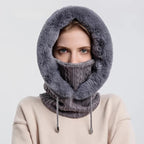Écharpe féminine à capuche