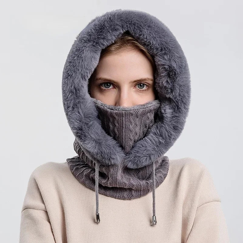 Écharpe féminine à capuche