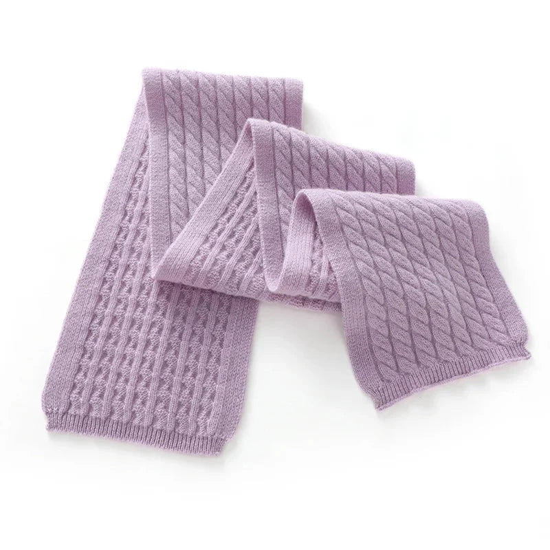 Écharpe féminine de cachemire violet