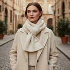 Écharpe femme à texture duveteuse