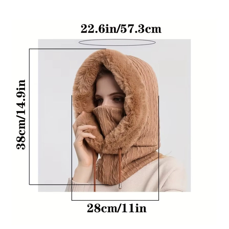 Écharpe femme avec capuche