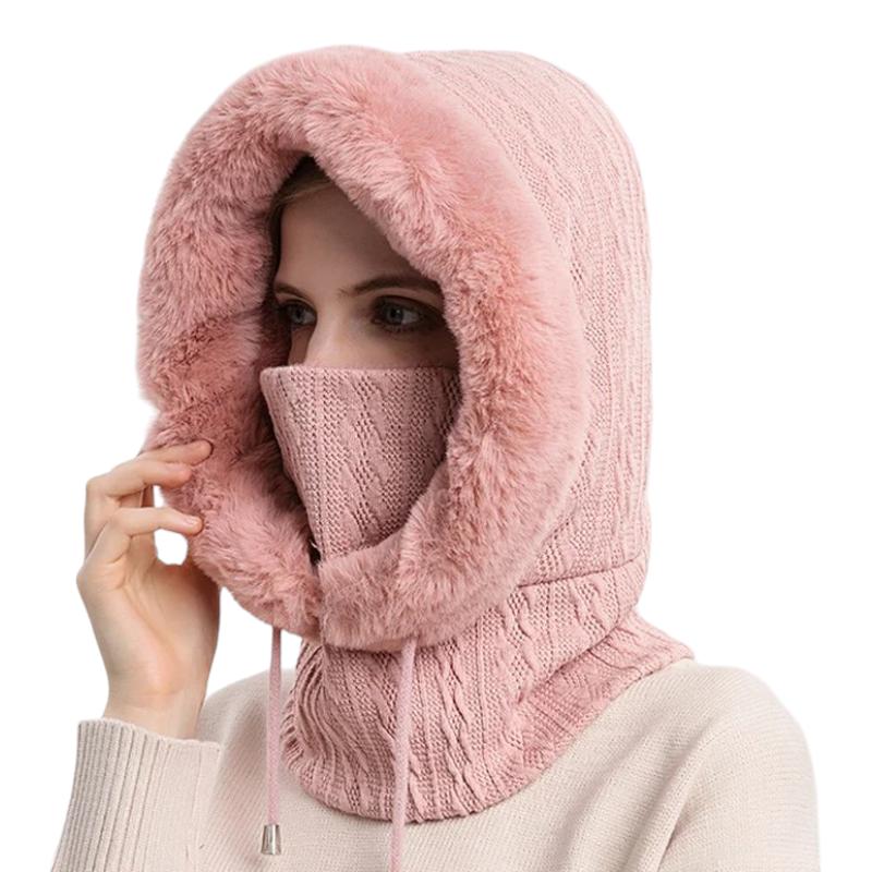 Écharpe femme capuchonnée