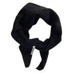 Écharpe femme en maille forme triangle