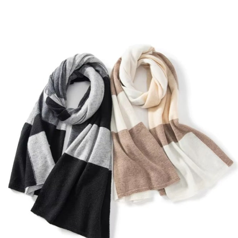 Écharpe femme façon plaid