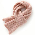 Écharpe femme rose en cachemire