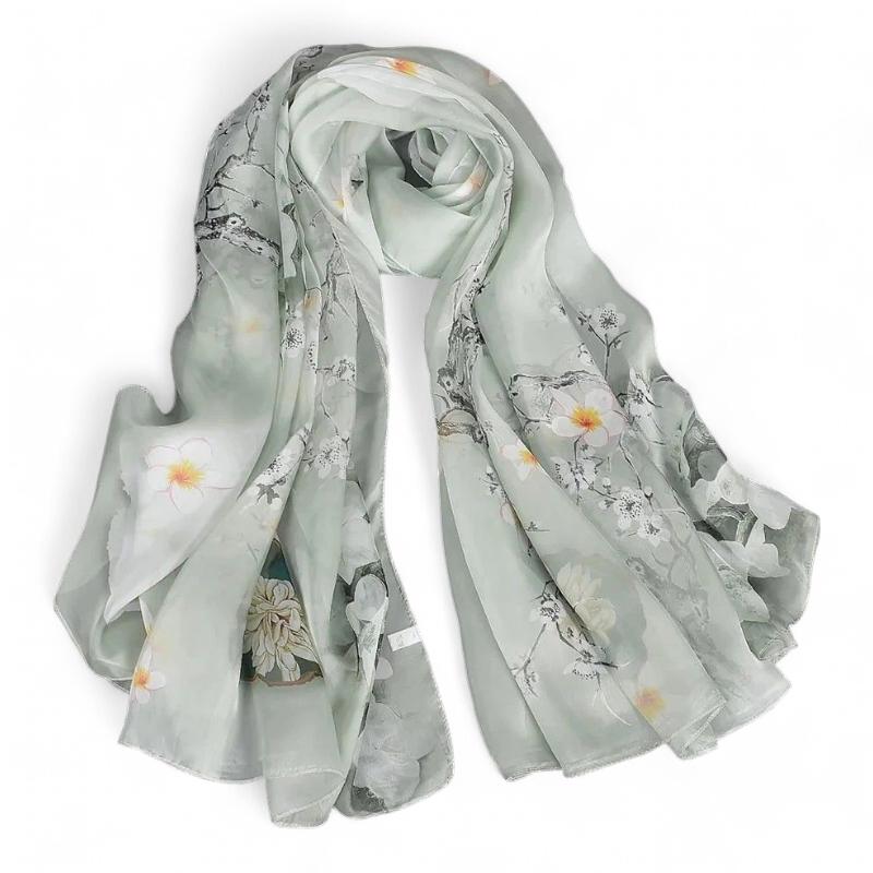 Écharpe foulard de soie pour femme