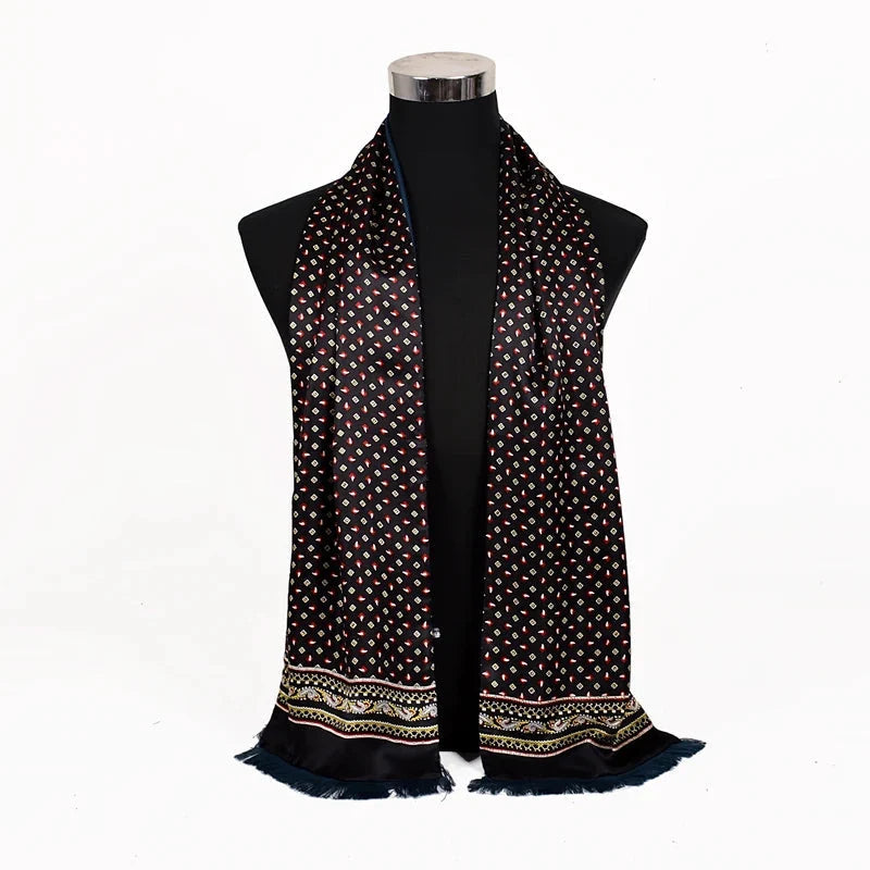 Écharpe foulard en soie pour homme