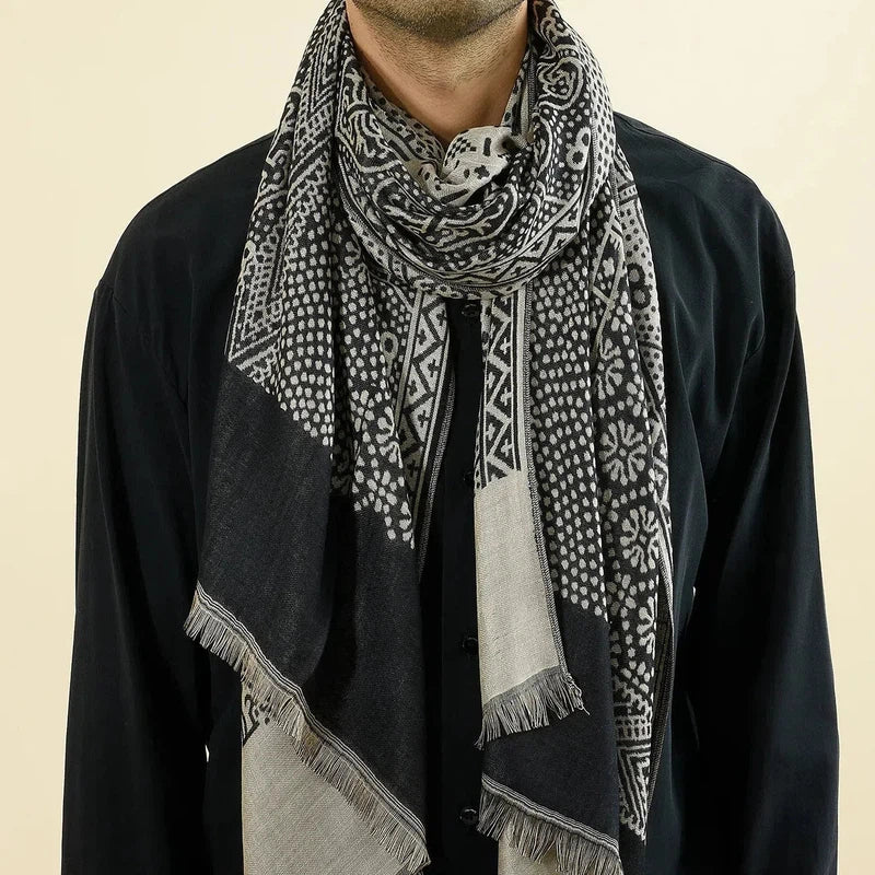 Écharpe homme confectionnée en coton