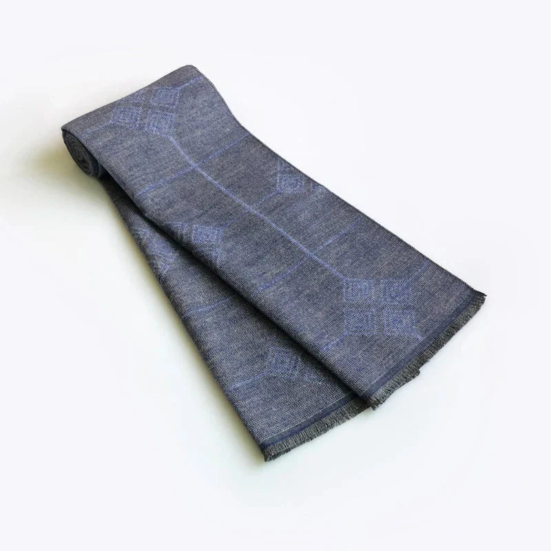 Écharpe homme en bleu marine