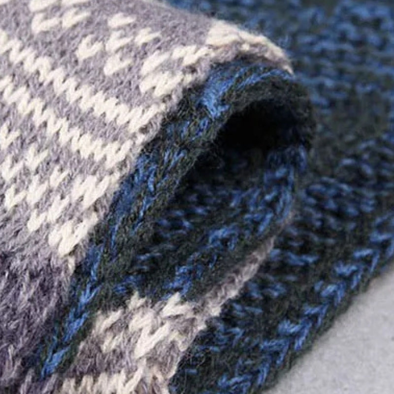 Écharpe jacquard à motif pour homme