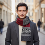 Écharpe jacquard pour homme