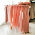 Écharpe légère chèche rose