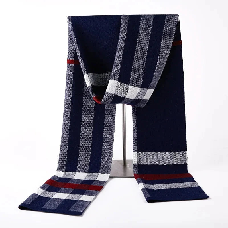 Écharpe masculine avec carreaux