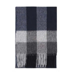 Écharpe motif tartan et carreaux