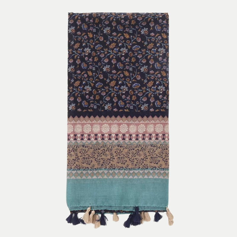Écharpe multicolore façon chèche originale