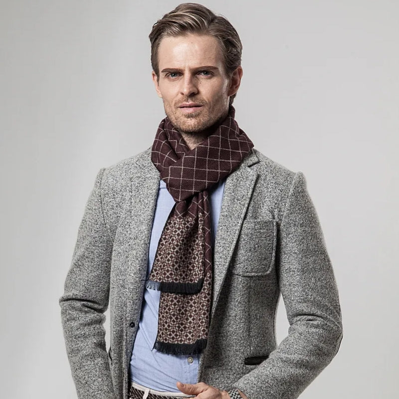 Écharpe noire masculine