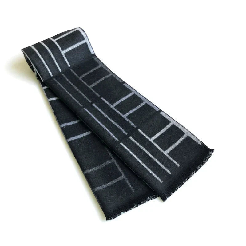 Écharpe noire pour homme