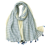 Écharpe originale multicolore esprit chèche