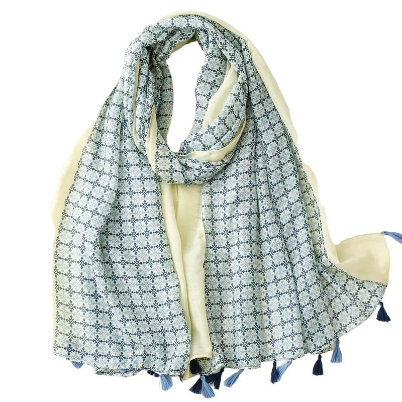 Écharpe originale multicolore esprit chèche
