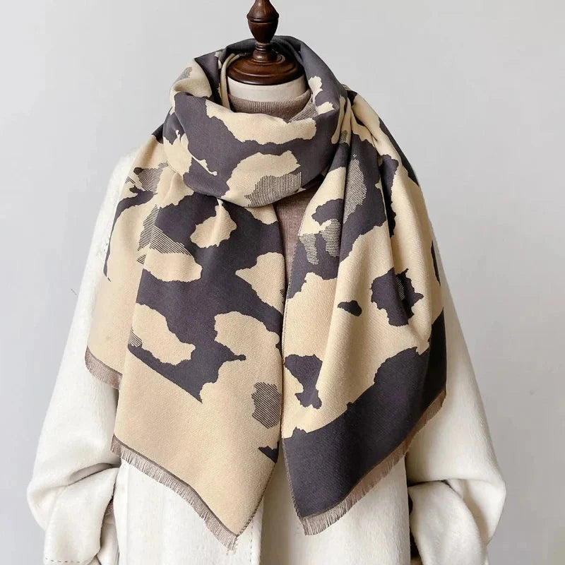 Écharpe pour femme style léopard