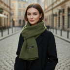 Écharpe pour femme tricotée en maille côtelée