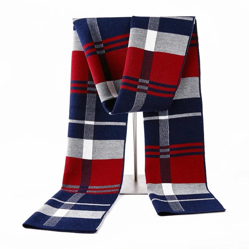 Écharpe pour homme au motif quadrillé