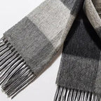 Écharpe pour homme en laine quadrillée
