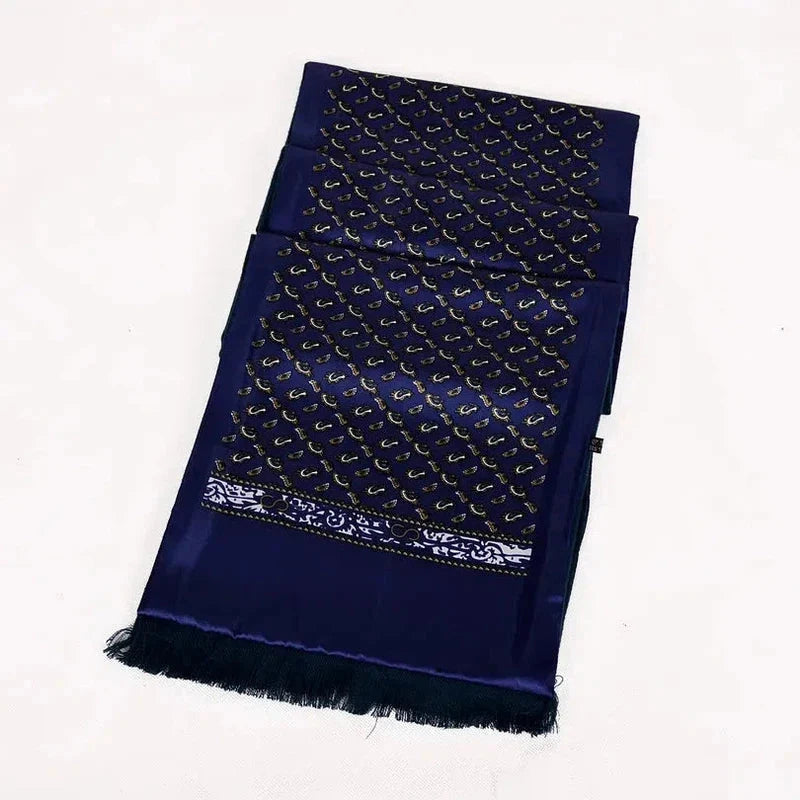 Écharpe pour homme en soie façon foulard