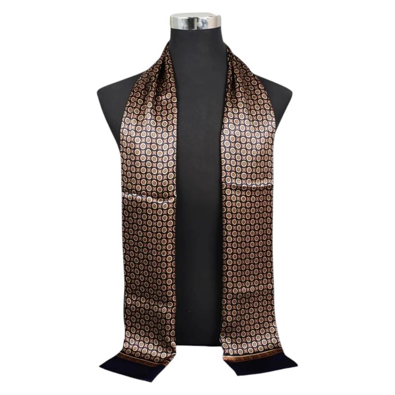 Écharpe pour homme motif cachemire en soie