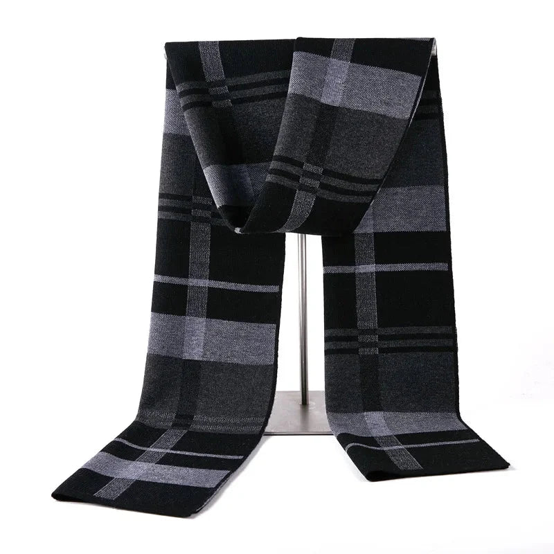 Écharpe pour homme style carreaux