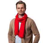 Écharpe rouge masculine