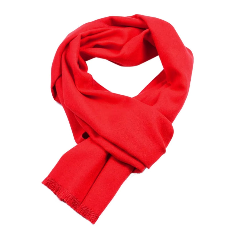 Écharpe rouge pour homme